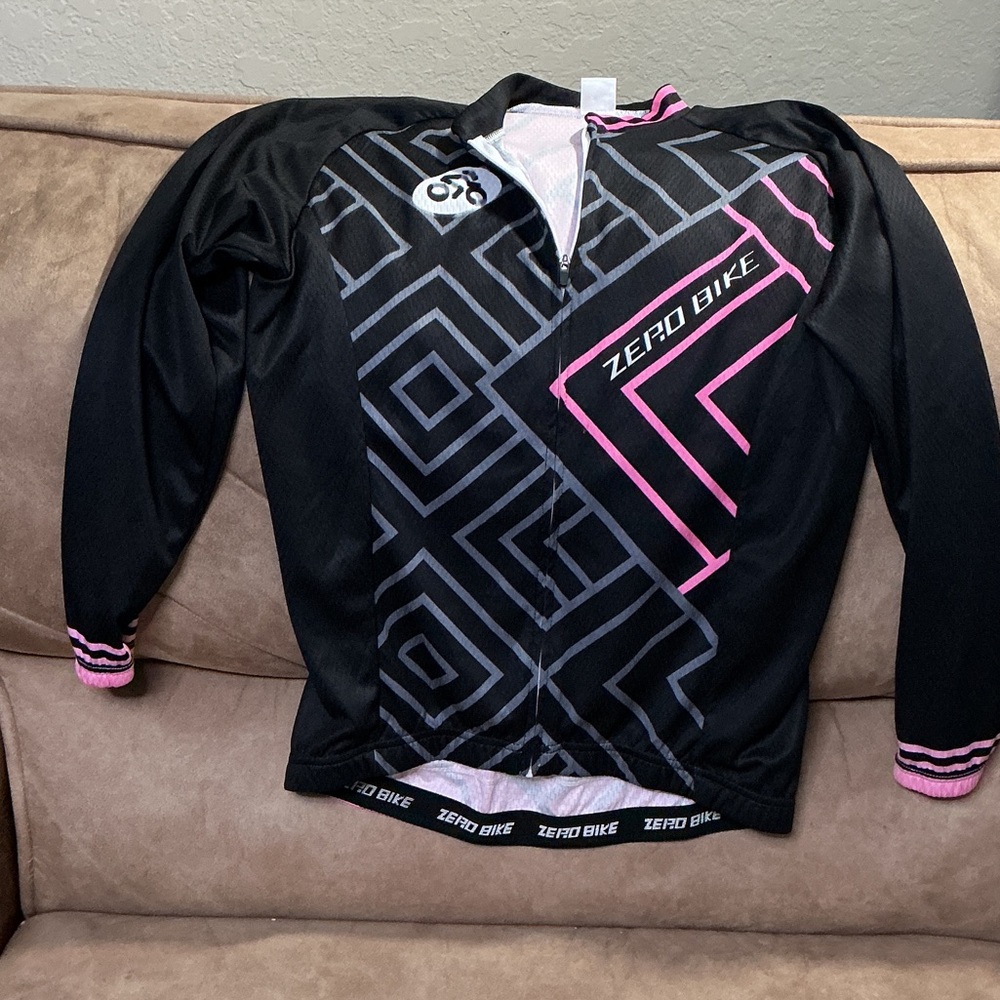Women's Zero BikeBlack and Pink Cycling Jacket